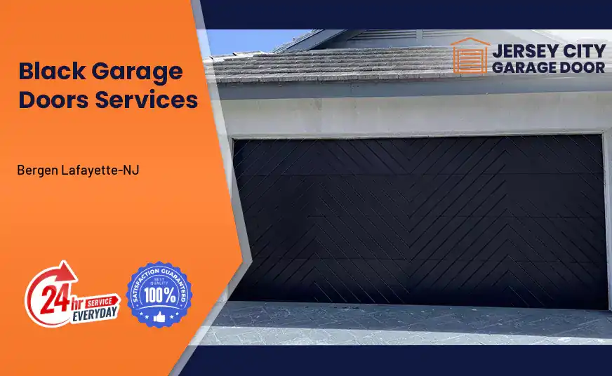 Black Garage Doors Bergen Lafayette-NJ 