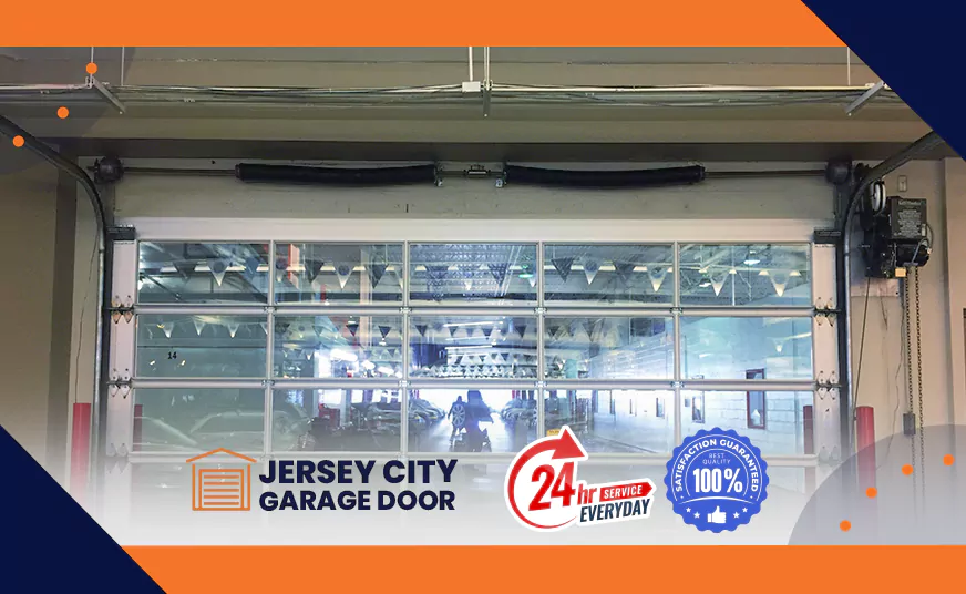 Glass Roll-Up Garage Doors Installation in Historic Downtown, NJ